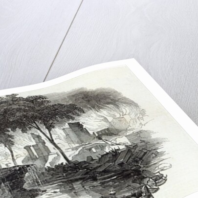 The Bowling-green and Broadway, New York by English School