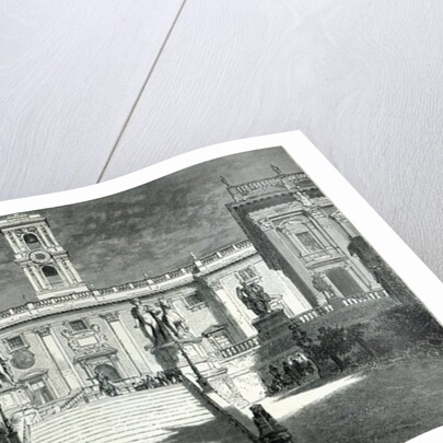 Facade of the Senatorial Palace, Rome by Emile Theodore Therond