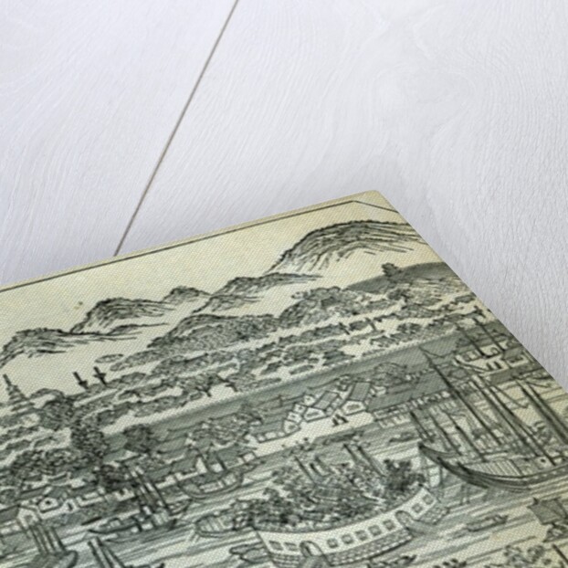 Port of the City of Canton, destroyed by the bombardment by School Chinese