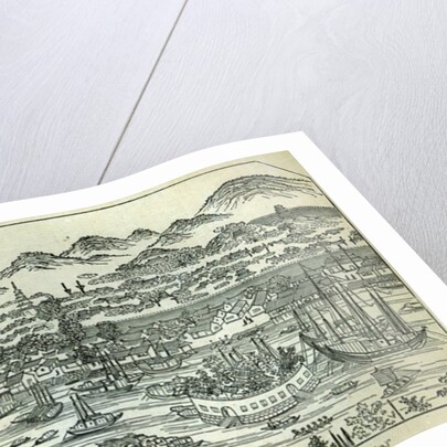 Port of the City of Canton, destroyed by the bombardment by School Chinese