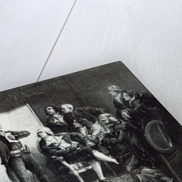 Rouget de L'Isle, Composer of the Marseillaise, singing it for the first time to his friends by Isidore Pils