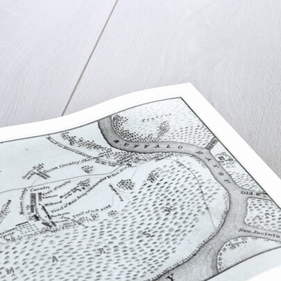 Ground Plan of the Battle of San Jacinto by American School