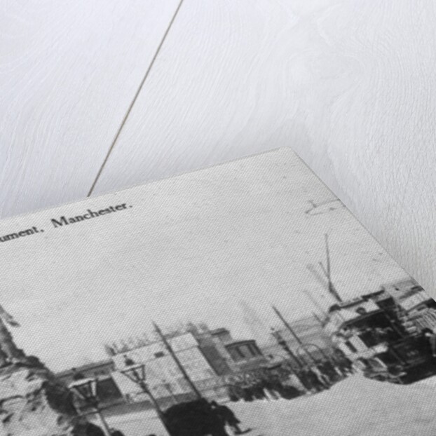 Exchange Station and Cromwell's Monument, Manchester, c.1910 by English Photographer