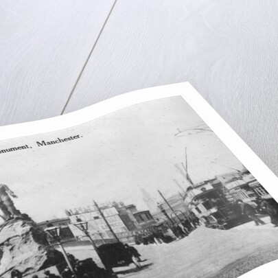 Exchange Station and Cromwell's Monument, Manchester, c.1910 by English Photographer