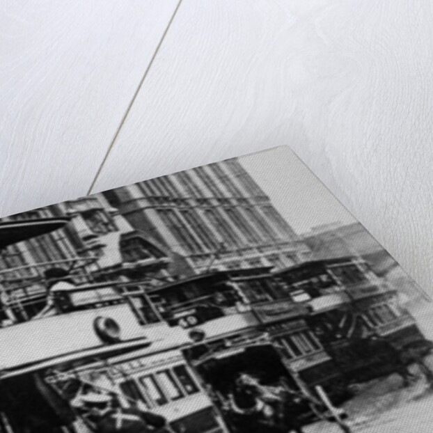 Trams in Manchester, c.1900 by English Photographer