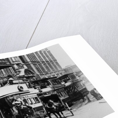 Trams in Manchester, c.1900 by English Photographer