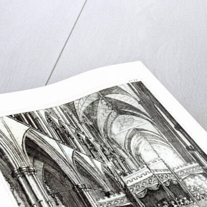 View of the Gallery prepared for the reception of their Majesties the Royal Family, Directors & principal Personages in the Kingdom by Edward Francis Burney