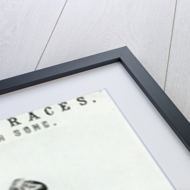 Advertisement for 'Limerick Races' a comic Irish song performed by Sam Collins by English School