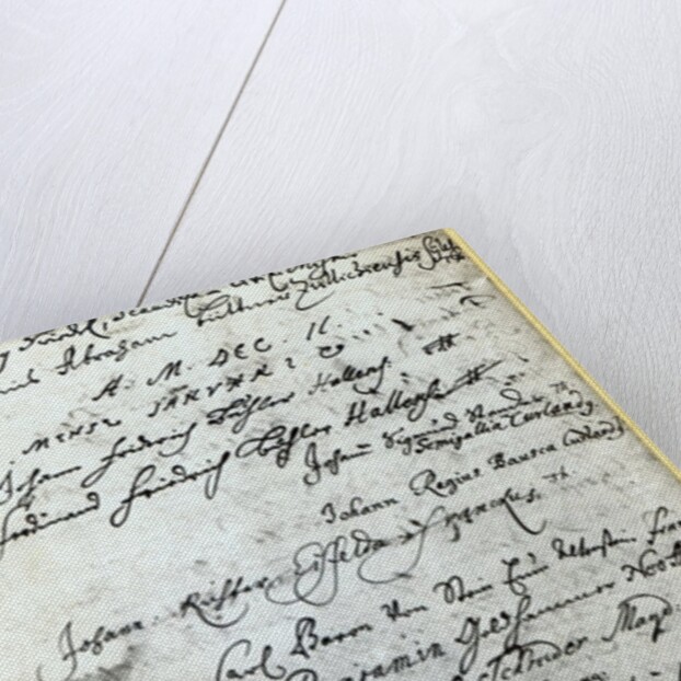 Entry in the Halle University records, showing Handel's name, 1702 by German School