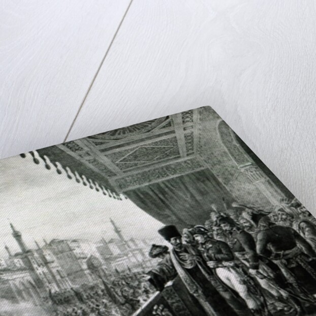 Napoleon Bonaparte Celebrating the Birthday of the Prophet Mohammed in Cairo, during his Egyptian Campaign, 1799 by Alexandre (after) Colin