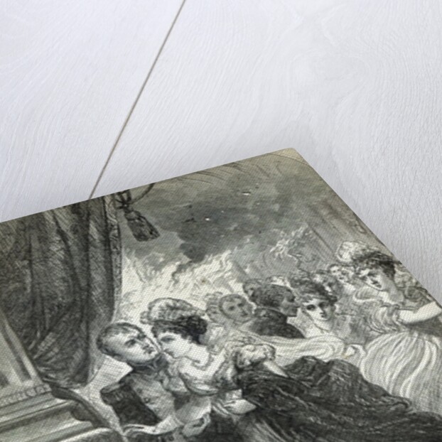 Napoleon and Marie-Louise escaping from the fire at the ball given on July 1st, 1810 by English School