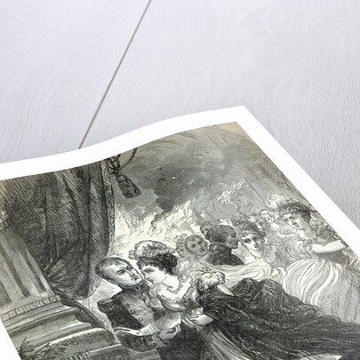 Napoleon and Marie-Louise escaping from the fire at the ball given on July 1st, 1810 by English School