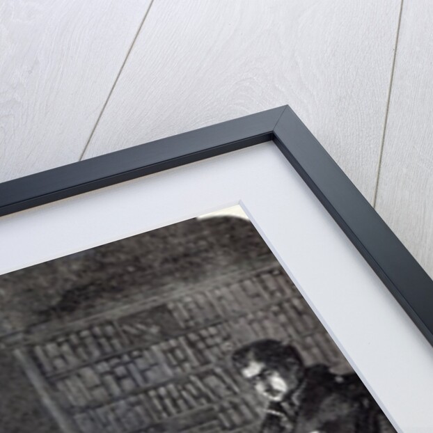 Napoleon brooding by the fire the night before his Abdication and Departure from Fontainebleau on 20th April 1814 by English School