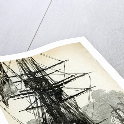 Napoleon surrendering to Captain Maitland in 1808 on board the Bellerophon by English School