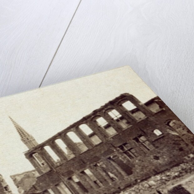 Ruins near the Powder Magazine, Ypres, June 1915 by English Photographer