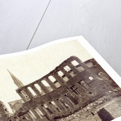 Ruins near the Powder Magazine, Ypres, June 1915 by English Photographer