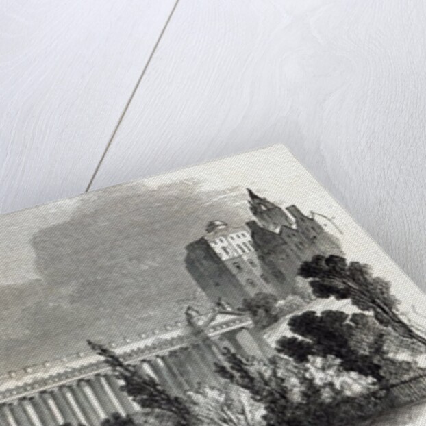 Edinburgh: Royal Institution and Scott Monument by English School