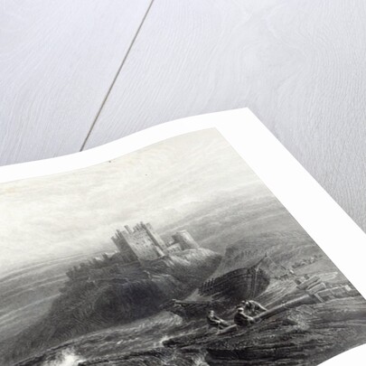 Bamborough Castle, engraved by S. Bradshaw, printed by Cassell & Company Ltd. by John Mogford