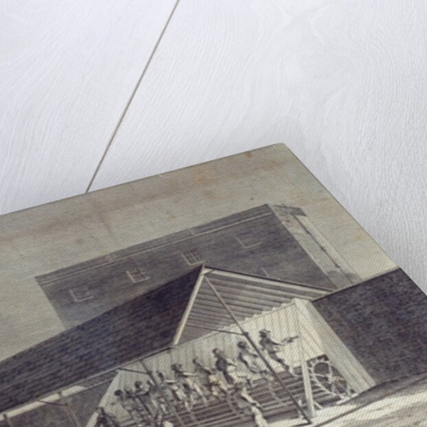 View of the Tread Mill for the Employment of Prisoners, erected at the House of Correction at Brixton, published by Gent. Mag., July 1822 by English School