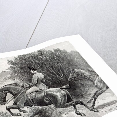 Prince Albert Hunting near Belvoir Castle by English School