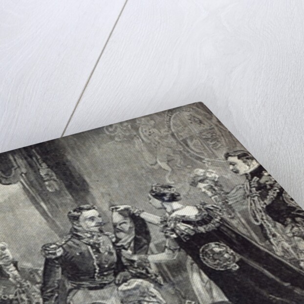 The Queen investing the Emperor of the French with the Order of the Garter by English School