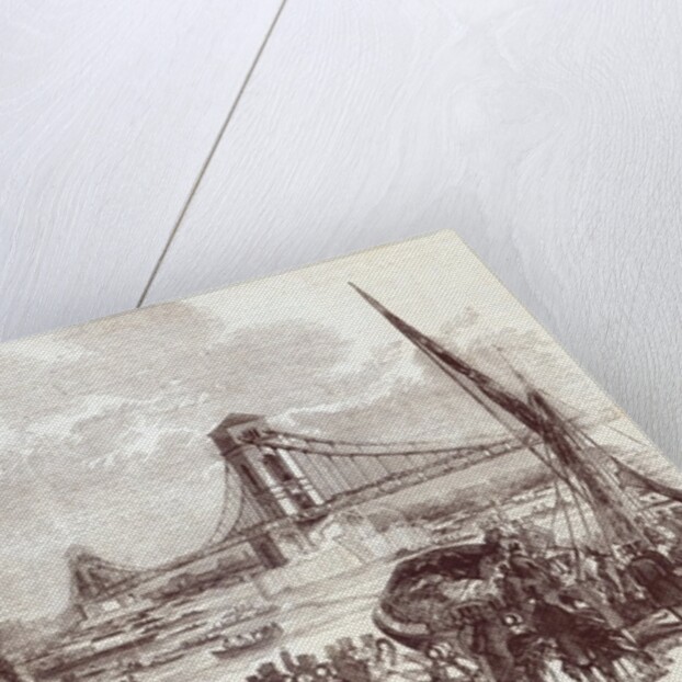 Opening of the Hungerford Suspension Bridge by English School