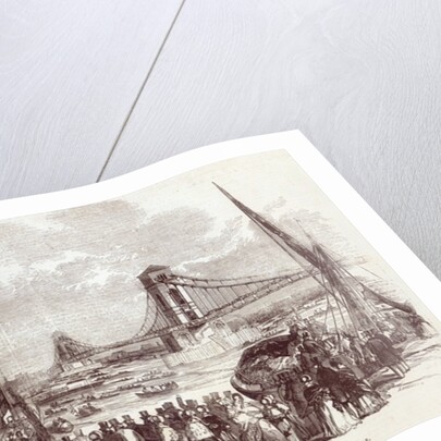 Opening of the Hungerford Suspension Bridge by English School