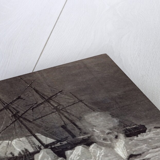 Pandora nipped in the ice, Melville Bay 24th July by English School