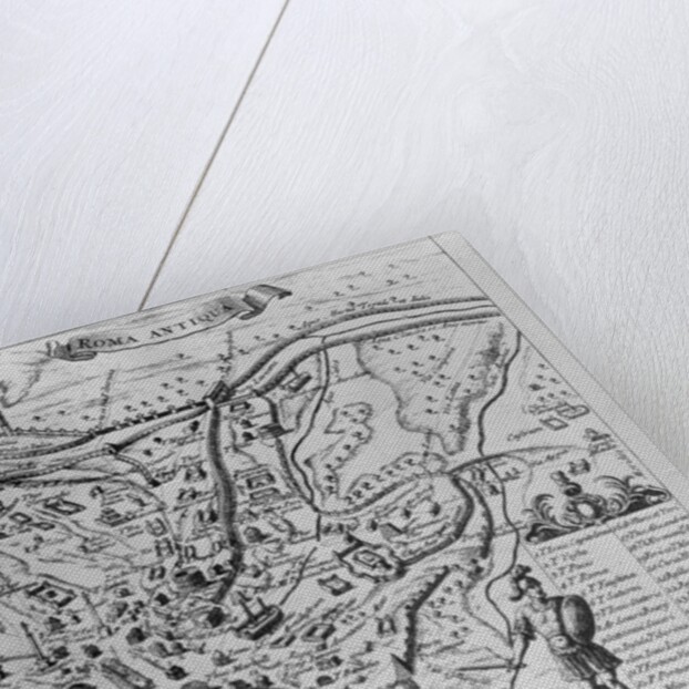 Map of Ancient Rome by English School