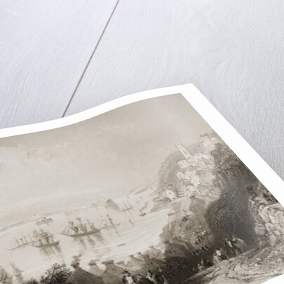 Cobh Harbour, Cork, Ireland by William Henry Bartlett