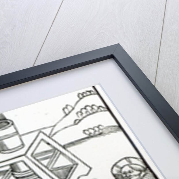 Soldiers firing a cannon by French School