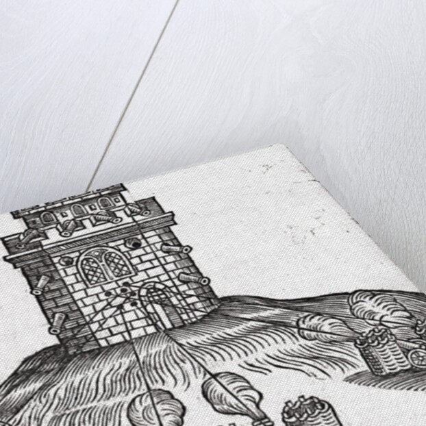 Illustration of siege warfare by English School