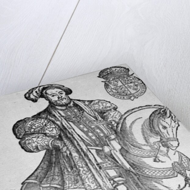 King Henry VIII on horseback by English School
