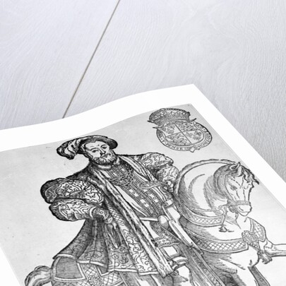 King Henry VIII on horseback by English School