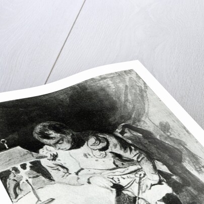 Napoleon studying his maps by lamplight, c.1800 by Jean Auguste Dominique Ingres