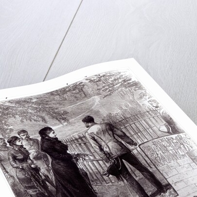 Empress Eugenie visiting the tomb of Napoleon I on St. Helena, 1880 by English School