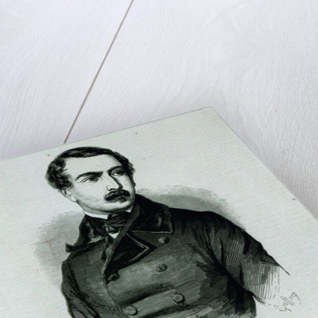 Portrait of Louis-Napoleon Bonaparte as a Representative of the People, 1848 litho) by Charles Michel Geoffroy