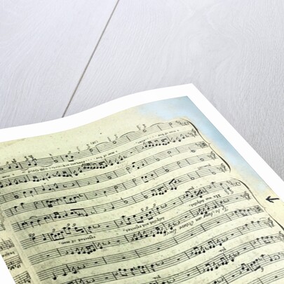 A page from one of the only two copies known to exist of the first printing of Handel's Messiah in London by English School