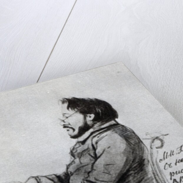 Mikhail Glinka, 1853 by School Russian