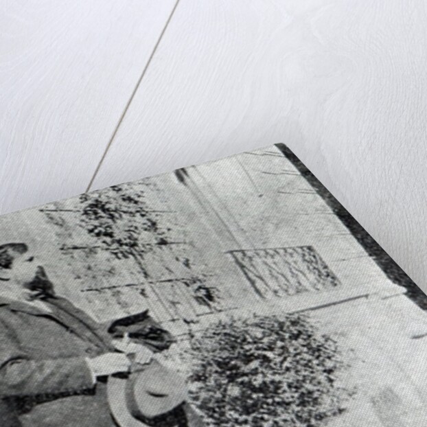 Claude Debussy in his garden by French Photographer