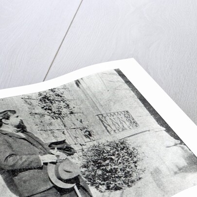 Claude Debussy in his garden by French Photographer