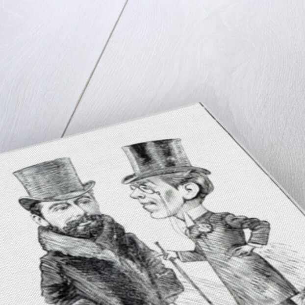 George Grossmith Jnr. and Richard D'Oyly Carte at 'The Savoy' by English School