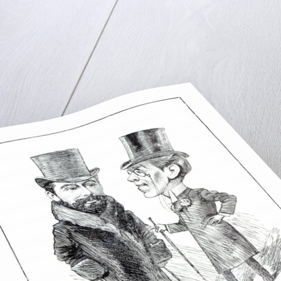 George Grossmith Jnr. and Richard D'Oyly Carte at 'The Savoy' by English School