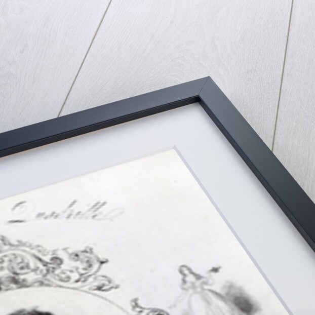 Cover of Sheet Music for a Quadrille, with a portrait of Vincenzo Bellini by English School