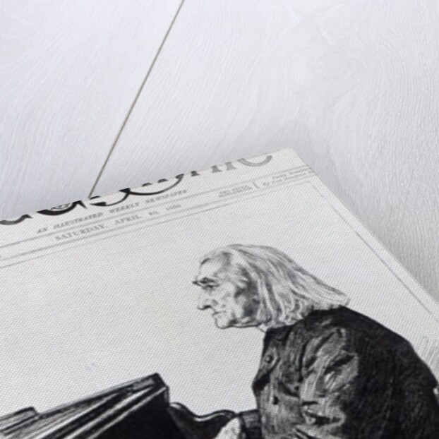 Franz Liszt, cover of 'The Graphic', April 10th 1886 by Charles Paul Renouard