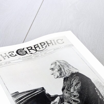 Franz Liszt, cover of 'The Graphic', April 10th 1886 by Charles Paul Renouard