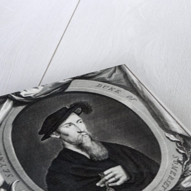 Edward Seymour, 1st Duke of Somerset engraved by Jacobus Houbraken, 1738 by Hans (after) Holbein the Younger