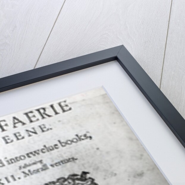 Portrait of Edmund Spenser and the frontispiece to his poem 'The Faerie Queene' , originally published in 1590 by George Vertue
