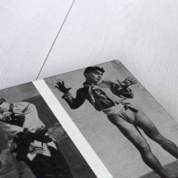 Vaslav Nijinsky in the role of Narcisse, Petrouchka and Till Eulenspiegl, c.1911-16 by French Photographer