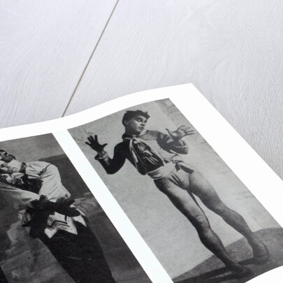 Vaslav Nijinsky in the role of Narcisse, Petrouchka and Till Eulenspiegl, c.1911-16 by French Photographer